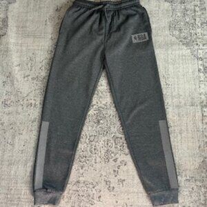 🧡3/15 NBA Basketball Jogger Sweatpants Gray Drawstring YouthXL 18-20